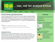 Tablet Screenshot of feedlab.sk